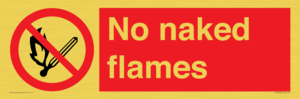 No naked flames